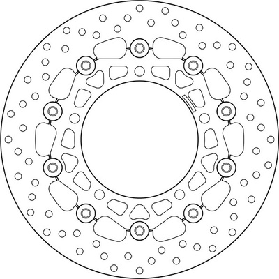 Predný brzdový kotúč Brembo SUZUKI 650 SV S ABS 2007 - 2009