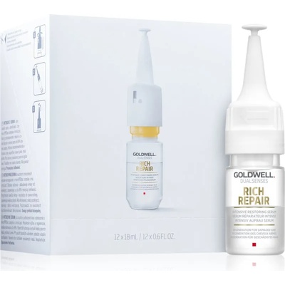 Goldwell Dualsenses Rich Repair интензивен възстановяващ серум за суха и увредена коса 12 x 18ml