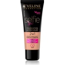 Eveline Cosmetics Selfie Time Make-up a korektor 2 v 1 02 Ivory 30 ml