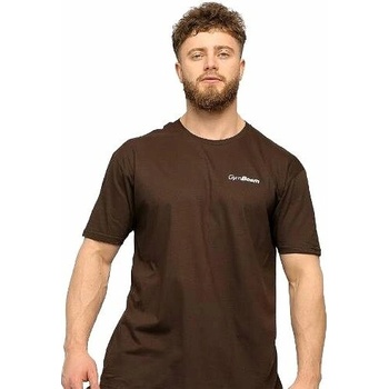 GymBeam tričko Basic Chocolate Brown