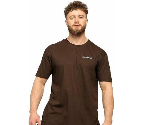GymBeam tričko Basic Chocolate Brown