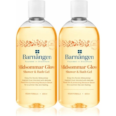 Barnängen Nordic Glow Barnängen Midsommar Glow sprchový a koupelový gel 2x400 ml