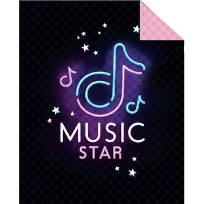 Detexpol přehoz na postel Music Star 170 x 210 cm