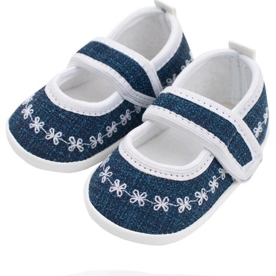 New Baby Dojčenské capačky Jeans biela