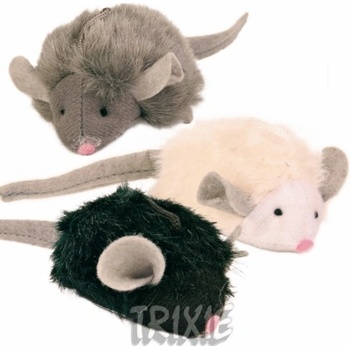 Trixie Mikročipová myš se zvukem a catnipem 6 cm