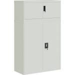  Шкаф за папки сив 90x40x145 см стомана