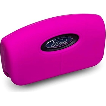 Klíčenka Ochranné silikonové pouzdro na klíč pro zahnutý klíč Ford barva růžová