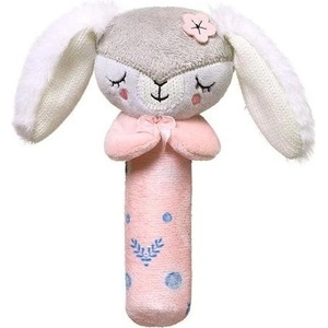 BabyOno Бебешка играчка с дрънкалка Babyono - Зайче, розова (5901435414552) - ozone
