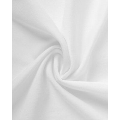 Bavlněný úplet s elastanem, 1 metr, 185gr/m2, bílý