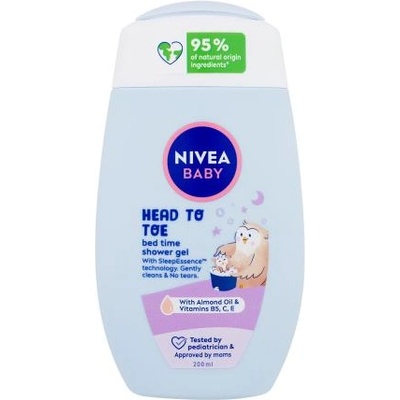 Nivea Baby Head To Toe Bed Time Shower Gel душ гел за лека нощ 200 ml
