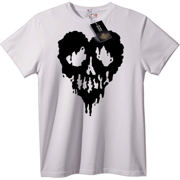 NOONEBRAND Тениска Мастилен Череп - 7XL, White