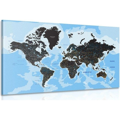 Obraz moderní mapa světa - 120x80