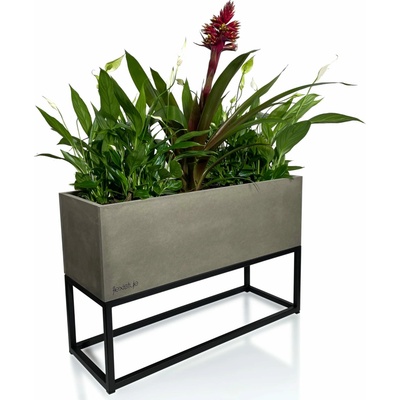 Fiorino Stojan na květiny Loft Šedý 62 x 22 x 40 cm