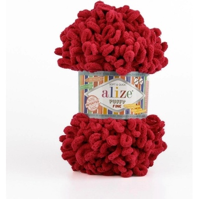 Alize Puffy Fine červená 56