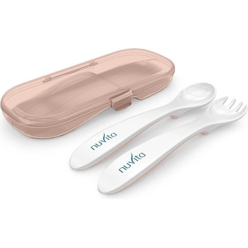 8477 Nuvita комплект вилица и лъжица в кутия ENGLISH ROSE (5350555034834)