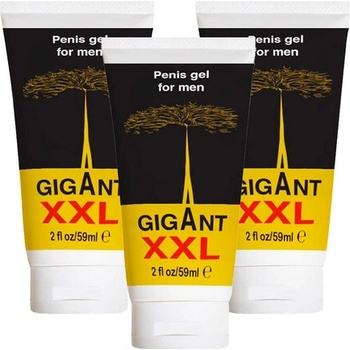 3 x Gigant XXL gel за уголемяване на пениса Гигант гел платинум 3x60мл