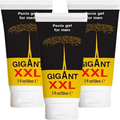3 x Gigant XXL gel за уголемяване на пениса Гигант гел платинум 3x60мл