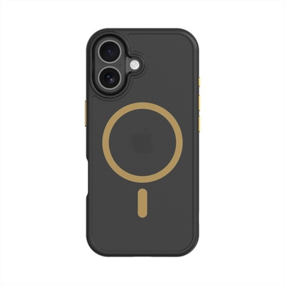 Tactical Хибриден удароустойчив кейс с MagSafe за iPhone 17 - Tactical MagForce Hyperstealth 2.0 Cover (черен-жълт) (57983126614)