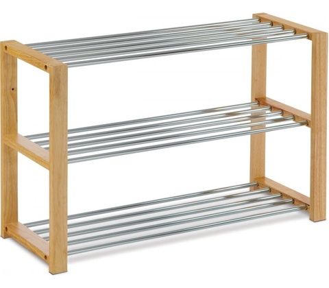 Autronic Botník - 3 police chrom/bílá 83168-12 WT