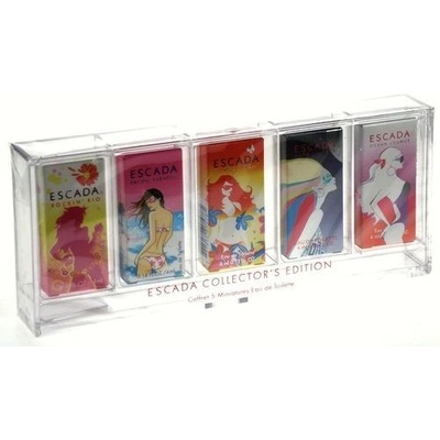 Escada EDT Rock in Rio 4 ml + EDT Pacific Paradise 4 ml + EDT Sunset Heat 4 ml + EDT Moon Sparkle 4 ml + EDT Ocean Lounge 4 ml pre ženy darčeková sada