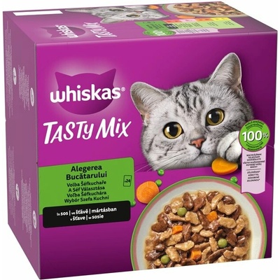 Whiskas Tasty Mix Chef's Choice kapsičky v šťave 24× 85 g