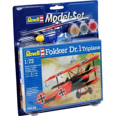 Revell Revell: ModelSet lietadlo FOKKER DR.1 Trojplošník 1:72