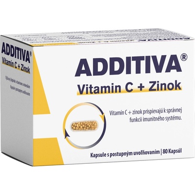 Additiva Vitamín C + Zinok 80 kapsúl