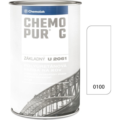 Chemopur G U2061 0100 biela 8L základná polyuretánová dvojzložková farba