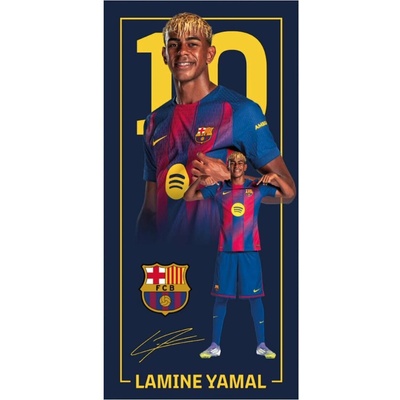 Phi International osuška FC Barcelona Lamine Yamal 2026 70 x 140 cm