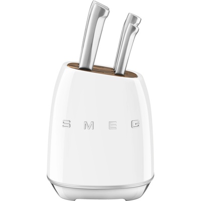 Smeg 50's Style блок с 6 ножа, бял (KBSF02WH)