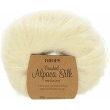 Drops Brushed Alpaca Silk 01 krémová