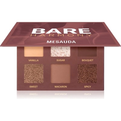 Mesauda Milano Bare Harmony палитра от сенки за очи цвят 204 Delicious Rose 6x1 гр