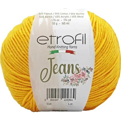 Příze Etrofil Jeans 006 žlutá