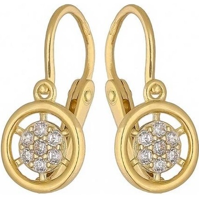 Zlaton Náušnice žluté zlato se zirkony 1.5cm 1.4g 000261306224