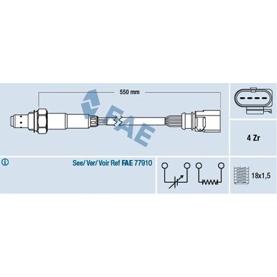 Lambda sonda FAE 77439