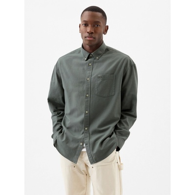 GAP Оксфорд риза с лого oversize GAP GAP | Zelen | МЪЖЕ | S