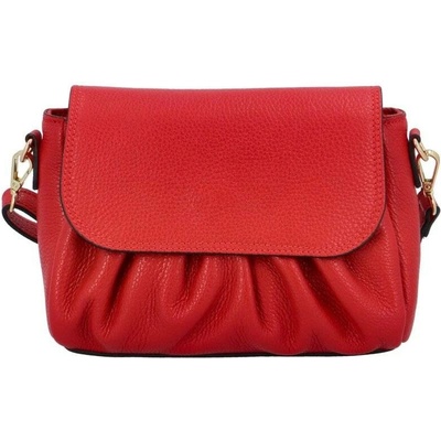 Vera Pelle luxusní dámská crossbody kabelka MF 6281 D58 rosso červená