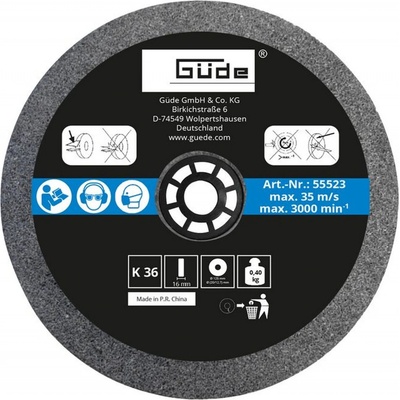 GÜDE Brúsny kotúč vhodný pre brúsku GDS 125 55523