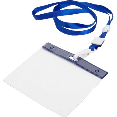 Šňůrka na krk Ballek lanyard modrá, průhledná