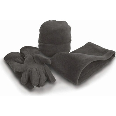 Result Zimní fleece set R040X Charcoal grey