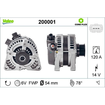 VALEO Alternátor 200001