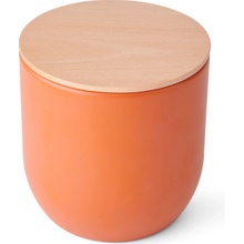 KitchenCraft Idilica Dóza na potraviny s vekom z bukového dreva terakota 12 x 12 cm