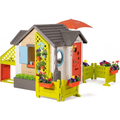 Smoby Domček pre záhradníka Garden House výnimočne rozšíriteľný s plnými dverami a veľkou predzáhradkou od 24 m