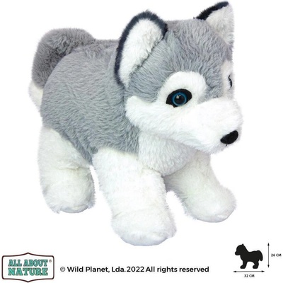 Wild Planet Плюшена играчка, Кученце Хъски 25см. Wild Planet (K8707)
