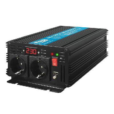 Инвертор 12/220 V DC/AC 1000/2000W Pure Sine Wave /чиста сиунусоида/ TED000378 TED ELECTRIC (V34921)