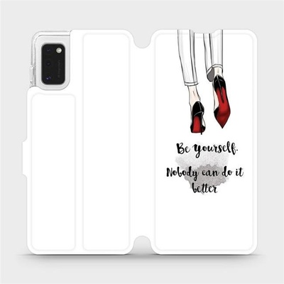 Pouzdro Mobiwear parádní flip Samsung Galaxy A41 - M046P Be yourself