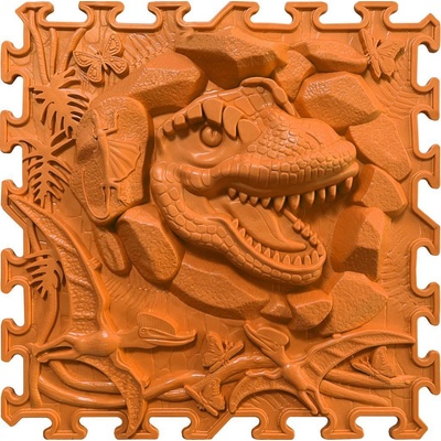 OrtoNature Masážna ortopedická podložka T-Rex Dino mäkká Lososová