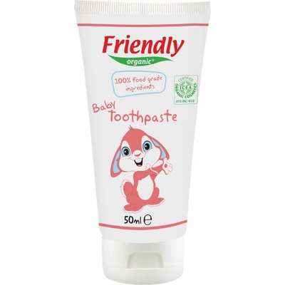 Friendly Organic Бебешка паста за зъби Friendly Organic - Mалина, 50 ml (FR.01727)