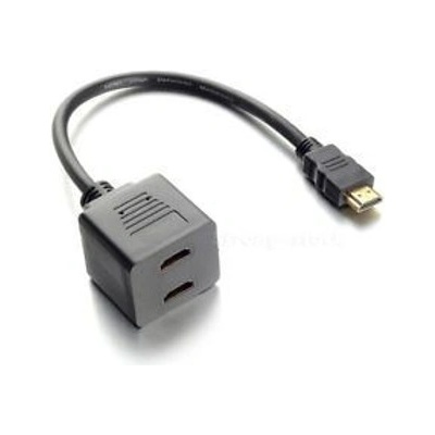 Сплитер Estillo, HDMI(м) към 2x HDMI(ж), черен