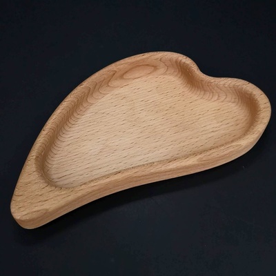 Amadea Miska Dřevěná miska ve tvaru listu masivní dřevo 18 x 10 x 2 cm
